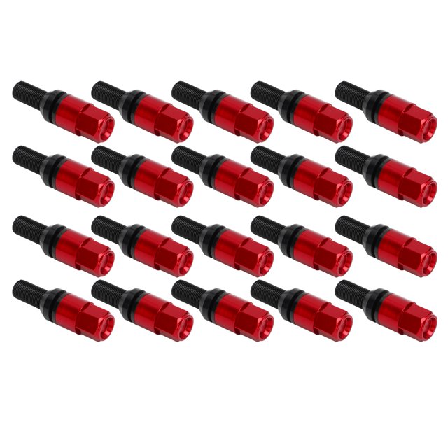Écrous de boulon de roue de roue 20pcs avec bouchons