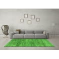 thumbnail image 3 of Ahgly Company Indoor Rectangle Abstract Green Modern Area Rugs, 7' x 9', 3 of 4