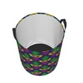 thumbnail image 4 of Xecao Mardi Gras Carnival3 Print Laundry Hamper Basket,designed for Blanket Storage and Nursery Clothes in the Bedroom, 4 of 8