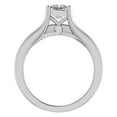 thumbnail image 3 of Princess Cut Engagement Ring Adjustable Wedding Band 0.90 CTW 14K White Gold (G,SI), 3 of 5