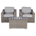 thumbnail image 1 of Living Source International 3-Piece Wicker Conversation Set in Gray Finish, 1 of 2