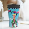 thumbnail image 6 of Logiee Beach Flamingo Trio Print Stainless Steel Coffee Tumbler, Travel Coffee Mug, Insulated Coffee Mug with Lid, Spill Proof Coffee Cup, Portable Thermal Mug, 6 of 8