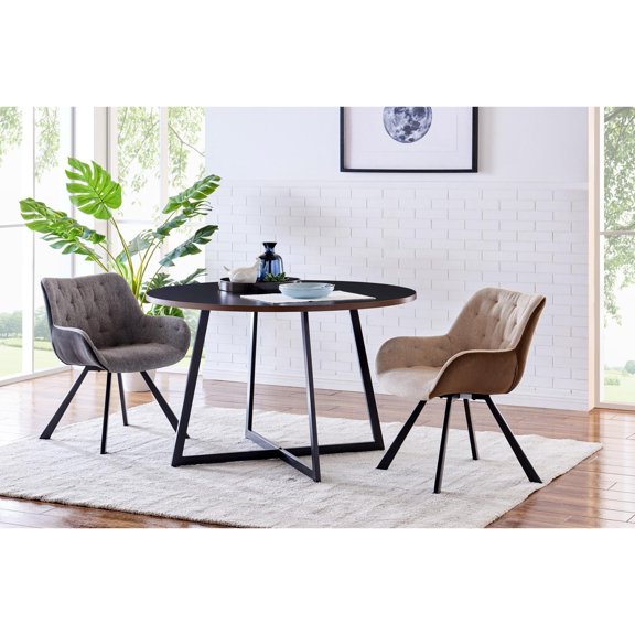 Courtdale 42" Round Table, Black