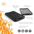thumbnail image 4 of Outset Reversible Cast Iron Griddle, 18” x 10” x 0.75”, 4 of 6