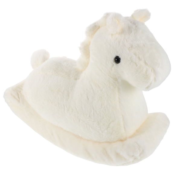 LOLIPPYY Cute White Horse Plush Animal Shaped Pillow Multipurpose Cushion for Home Decor and Comfort