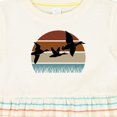 thumbnail image 4 of Inktastic Duck Hunting Retro Sunset Hunter Girls Baby Dress, 4 of 5