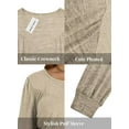 thumbnail image 5 of NISVIYA Womens Plus Size Tops Fall Casual Loose Fit Crew-Neck Tees Lightweight Puff Sleeve Sweatshirts, 5 of 7