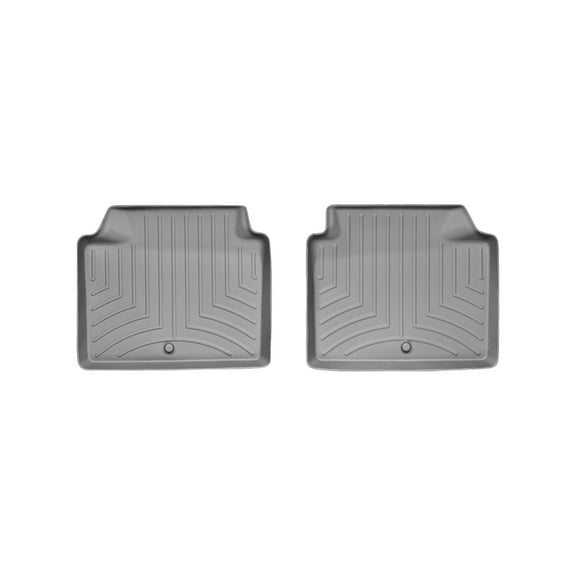 WeatherTech Custom Fit FloorLiners compatible with 2009-2010 Hyundai Genesis - 2nd Row (2-Piece Liner), Grey