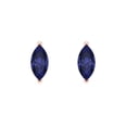 thumbnail image 3 of Clara Pucci 1Ct Tanzanite Marquise Cut VVS1 Screw Back Stud 18k Solid hypoallergenic Gold Designer Earrings For December, 3 of 7