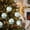 485#Green, variant on 9 Pack 8cm Knitted Pattern Foam Christmas Baubles, Drop Resistant Vintage Textured Multicolor Balls, Pre Looped Versatile Accents for Holiday Tree Mantel Handmade Craft Projects