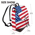 thumbnail image 2 of Logiee America Flags3 Print Backpack Purse for Women,Fashion Leather Backpack Purse,Women's Leather Backpack for Work College Travel, 2 of 4