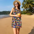 thumbnail image 3 of Disketp Bowling Colorful para Vestido sin Mangas para Mujeres, Vestidos de Verano para Mujeres, Casual y Holgado para la Playa, 3 of 7