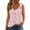 Pink, variant on JGGSPWM Women's Loose Fit Summer Tank Tops Spring Lace Tee Button Down O Ring Strappy Shirts Blue M
