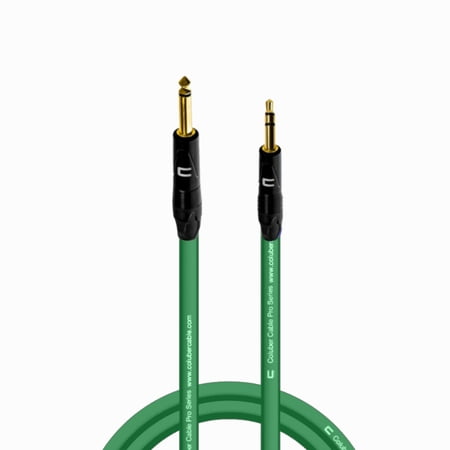 Coluber Cable 1/4" TS Male to 3.5 TRS Male - Pro 3-Pin Microphone Connector