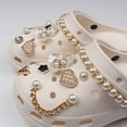 thumbnail image 2 of Un juego de accesorios para zapatos brillantes para niñas y mujeres, sandalias de zuecos, decoración de zapatos con diamantes esmaltados a la moda con cadenas de cuentas, regalos de fiesta y cumpleaños JM, 2 of 5