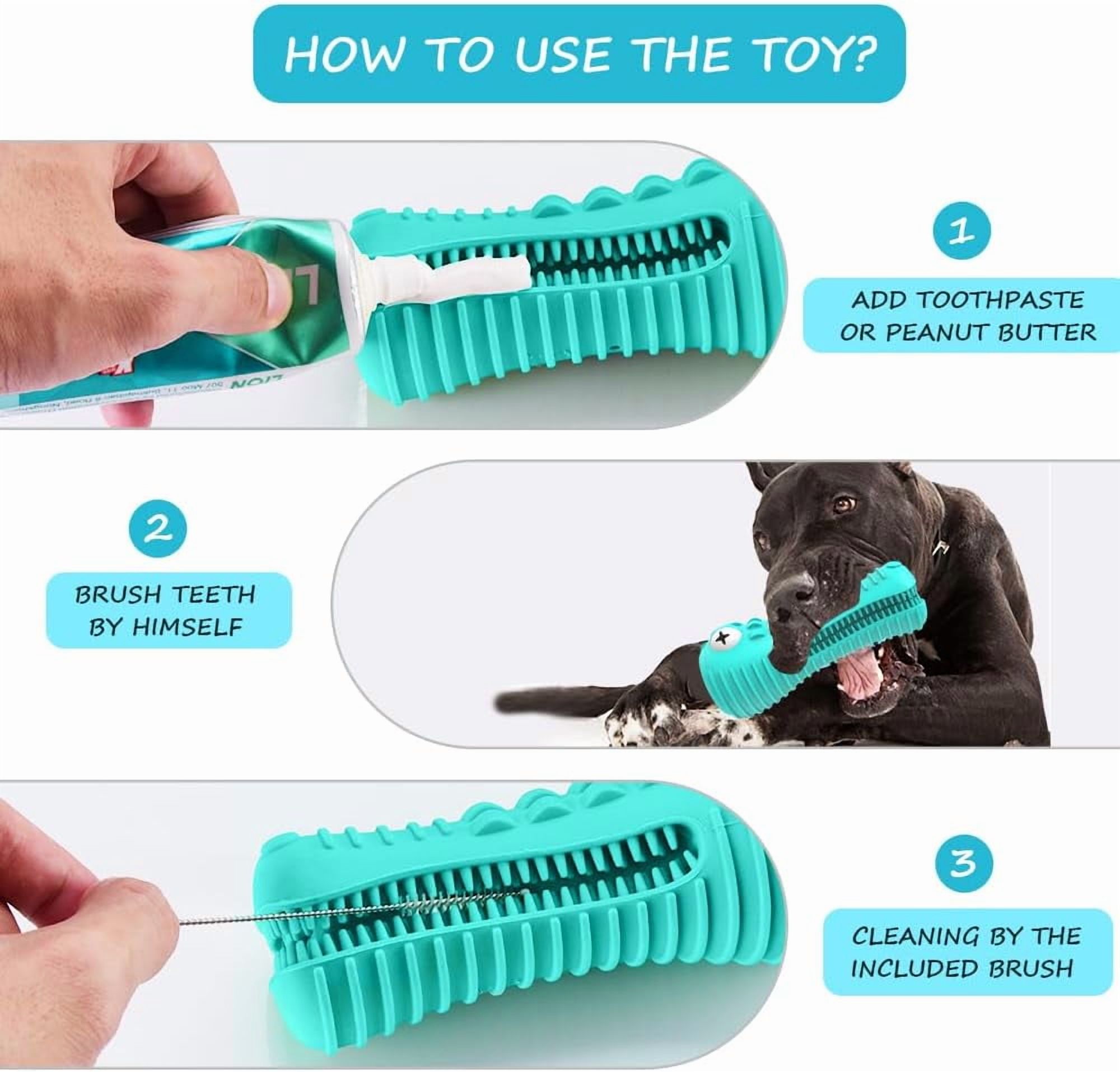 General Dog Toys for Aggressive Chewers Large Medium Breed, Indestructible Dog Chew Toys, Squeaky Interactive Tough Extremely Durable, Dogs Toothbrush Toys to Keep Them Busy
