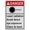 Warning Sign 5, variant on Industrial Caution Sign Laser Sign (Laser Wear eye protection) 8 in" x 12 in" UV Resistant Indoor Outdoor Workplace Industrial Caution Warning Sign