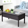 thumbnail image 2 of HomCom 39" Modern Lift Top Coffee Table Desk with Storage, 2 of 9