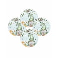 thumbnail image 7 of 15 Inch Round Placemats Set of 4, Easter Gnomes Non Slip Heat Insulation PP Table Mats, Spring Watercolor Eggs Country Flower Plant Washable Place Mats for Kitchen Dining Party Table Decor, 7 of 7