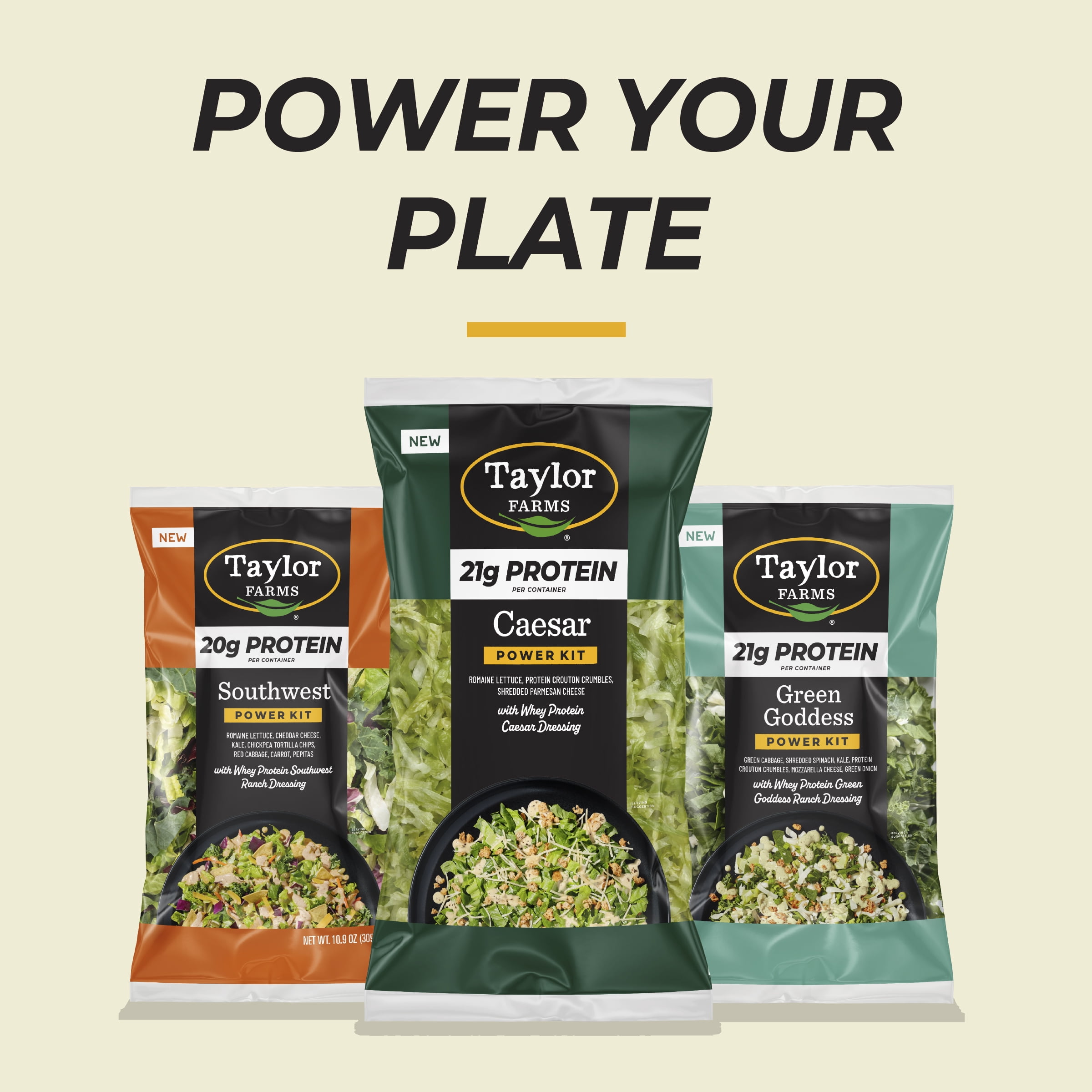 Taylor Farms Protein Southwest Chopped Salad Kit, 10.9 oz, Fresh