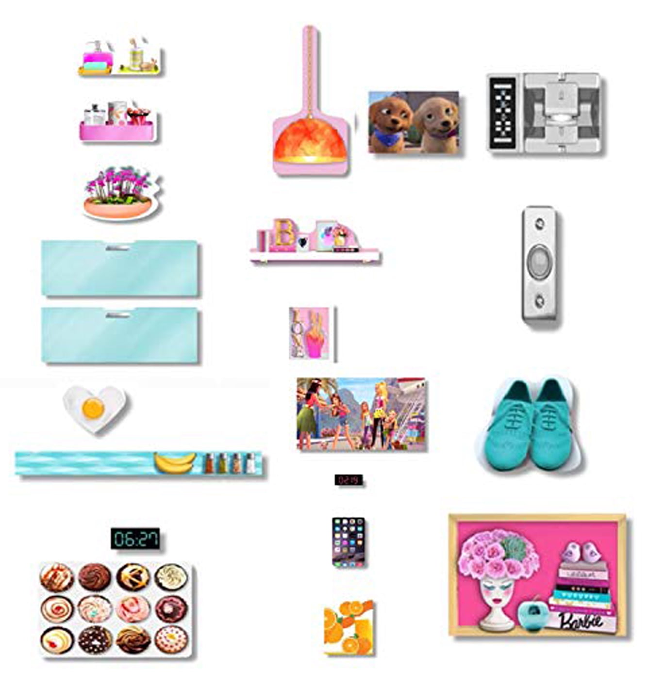 barbie stickers walmart