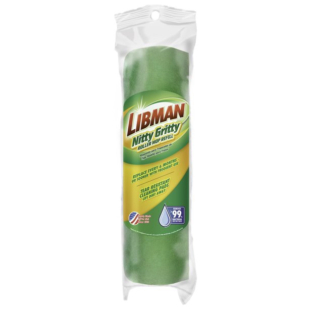 Libman Green Nitty Gritty Roller Mop Refill Sponge