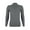 Gray, variant on ANYFIT WEAR Men's Fleece Lined Mock Turtleneck Long Sleeve T Shirt Undershirt Top Thermal Pullover Sweater For Cold Weather