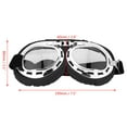 thumbnail image 3 of Gafas De Motocicletas Ciclismo Gafas Anti Protectores A Prueba De Viento Para Paseos Al Aire Libre Marco De ABS Lente Pc Cortilla Unisex Humo Negro Colorido Transparente, 3 of 7