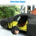 thumbnail image 3 of Unique Bargains Cover Waterproof Car Cover for Chevrolet Corvette C3 1968-1982 Full Protection with Zipper Black, 3 of 5