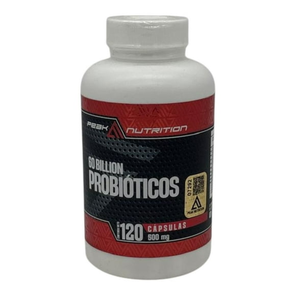 PEAK NUTRITION PROBIÓTICOS 60 BILLION | 120 cápsulas de 500 mg | Suplemento Alimenticio