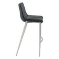 thumbnail image 4 of Magnus Barstool (Set of 2) Black & Silver, 4 of 8