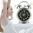 thumbnail image 1 of PENGXIANG New Retro Loud Double Bell Mechanical Key Wound Alarm Clock, 1 of 9