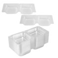 thumbnail image 5 of 100Pcs Single Individual Cake Slice Boxes Dessert Containers Cheesecake Boxes Stackable Square Boxes, 5 of 5