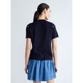 thumbnail image 3 of Free Assembly Women's and Women's Plus Embroidered Cardigan Sweater with Short Sleeves, Sizes XS-4X, 3 of 5