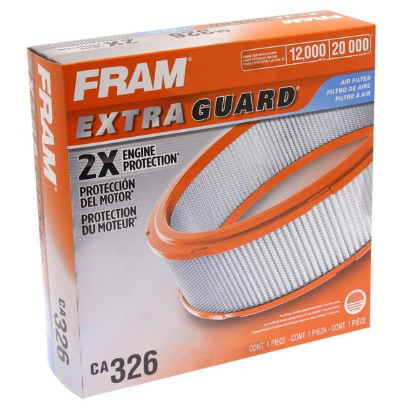 FRAM® Extra Guard® CA326 Air Filter, Helps prevent decreased acceleration and horsepower