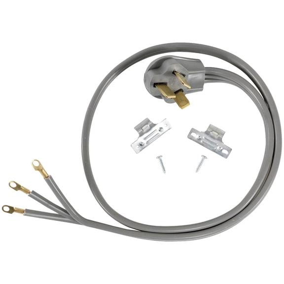 Certified Appliance Accessories 90-1062 3-Wire Closed-Eyelet 40-Amp Range Cord, 5ft
