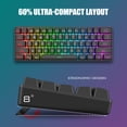 thumbnail image 3 of Combo de teclado y ratón para juegos RedThunder con cable 60% RGB, 3 of 7