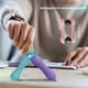 thumbnail image 3 of 4-color Magnetic Sensory Stone Set: Soft Silicone Touch Toy to Help Children Focus, Release Stress and Emotions - Green, 3 of 5