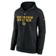 thumbnail image 2 of Women's Fanatics  Black Boston Bruins Authentic Pro Core Primary Fleece Pullover Hoodie, 2 of 3