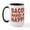White/Black Inside, variant on CafePress - Bacon Makes Me Happy Large Mug - 15 oz Ceramic Large White Novelty Mug