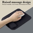 thumbnail image 5 of Ouuluon Mouse Pad with Wrist Rest, Ergonomic Comfortable Mouse Pads, 10x8in Black Non-Slip Bottom Mousepad for Office Gaming Laptop Home, 5 of 7