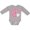 AC-Heather Grey, variant on Peace Sign Cute Daisy Flowers Girls Long Sleeve Baby Bodysuit