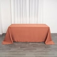thumbnail image 2 of Balsa Circle 10 Pieces 90" x 132" Terracotta Rectangle Polyester Tablecloths Table Linen, 2 of 8