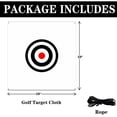 thumbnail image 4 of Golf Target Cloth Swing Training Hitting Net Aiming Exercise Hanging Circle White, 4 of 8