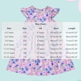 thumbnail image 2 of Aline Floral Dress Girls Ruffle Sleeve Casual Cute Summer Dresses Cotton Going Out Trendy Outfits Purple, 6 Years, 2 of 7
