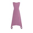 thumbnail image 4 of Gspmoly Robes Décontractées pour Femmes, Robes pour Femmes Sans Manches à Col Rond avec Cordon, Robe Décontractée à Volants Évasée Courte, Robes de Soirée pour Femmes Articles en Liquidation, 4 of 8