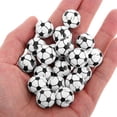 thumbnail image 3 of ColoMX 20pcs cuentas de fútbol cuentas de madera fútbol amenazas de fútbol bola de bola de fútbol cuentas deportivas de bricolaje para pulsera de collar joyas hechas a mano, 3 of 8