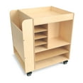 thumbnail image 4 of Whitney Brothers WB0285R Rolling Art Cart - Natural, 4 of 5