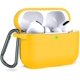 thumbnail image 1 of Funda para AirPods Pro, funda protectora de silicona Coffea con llavero para Apple AirPod Pro, azul marino [patente de EE. UU. registrada] Fokelyi XMWJ009-4, 1 of 7