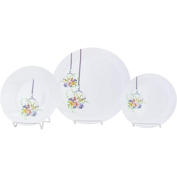 Luminarc "Flore" Unbreakable Tempered Glass 18pcs Dinnerware Set